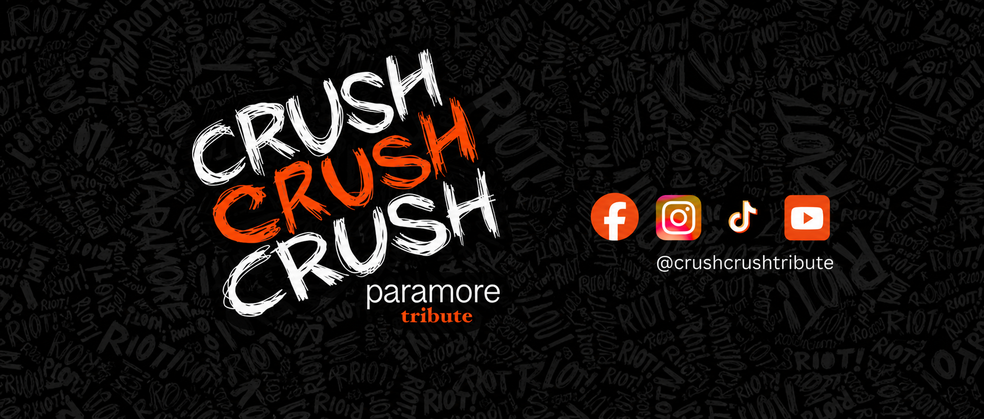 Crush Crush Crush — Paramore tribute band banner artwork